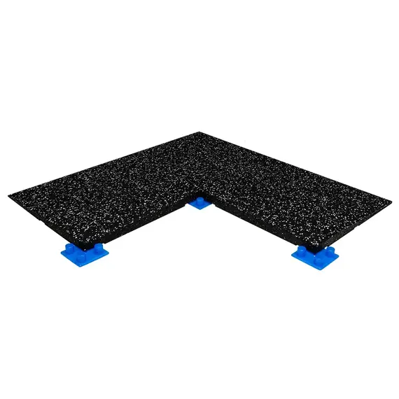 Connect Tiles Corner" rubber floor edging 50x50cm Stockz | Grey 50x50x2 CM, 11 image