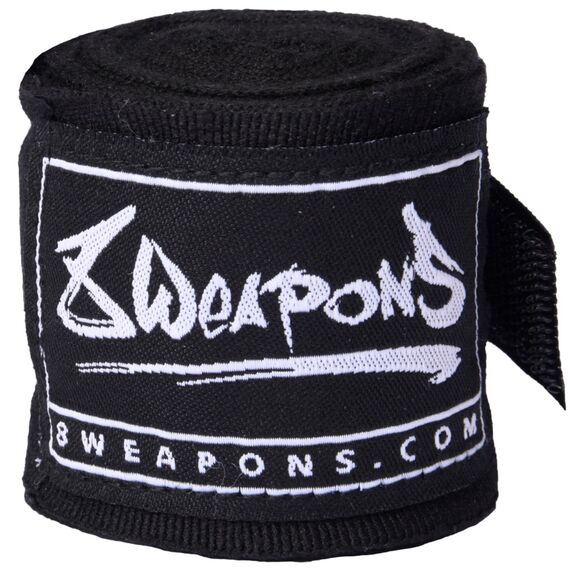 Fascia da boxe semi-elastica 8Weapons Nero 3,5m, Colore: Nero, Lunghezza: 3.5m, 2 image