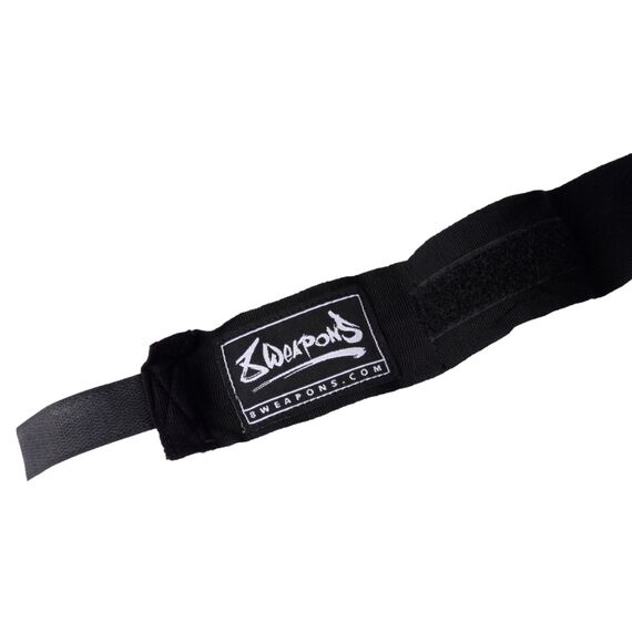 Fascia da boxe semi-elastica 8Weapons Nero 3,5m, Colore: Nero, Lunghezza: 3.5m, 4 image