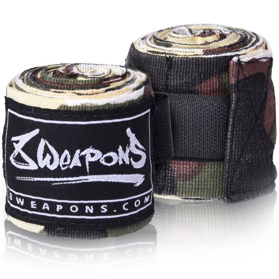 Bande de boxe semi-élastique 8Weapons Camouflage 3,5m, Couleur: Camouflage, Longueur: 3.5m