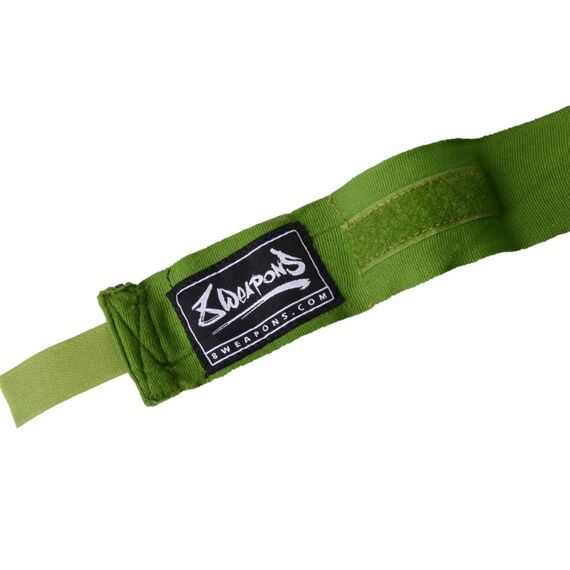 Boxing Hand Wrap semi-elastic 8Weapons Olive Green 3.5m, Colour: Green, Length: 3.5m, 3 image