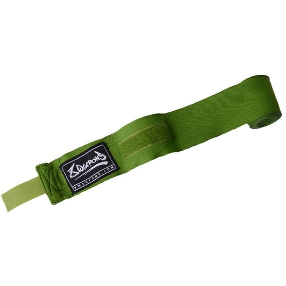 Boxing Hand Wrap semi-elastic 8Weapons Olive Green 3.5m, Colour: Green, Length: 3.5m, 4 image