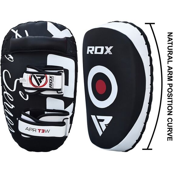 Paos Muay Thai RDX T3 – vendus en paire, Taille: Taille unique, Couleur: Noir, 4 image