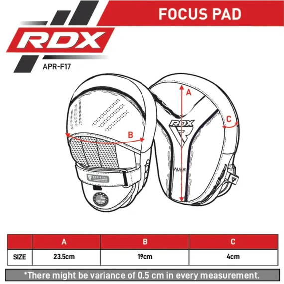 Focus Pads RDX Aura F17 Black/Red, Size: One Size, Colour: Rot, 5 image