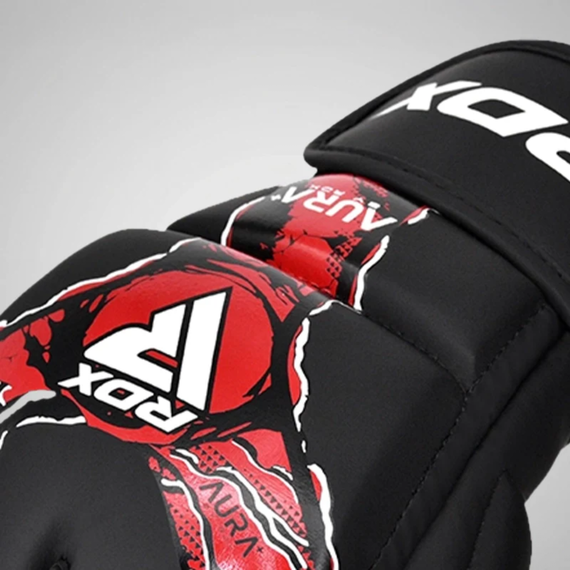 MMA Gloves RDX Aura F17 Black/Red - Size S, Size: S, Colour: Rot, 7 image