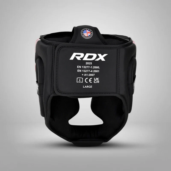 Casco da Boxe RDX Aura F17 Nero/Rosso - Taglia M, Taglia: M, Colore: Rosso, 2 image