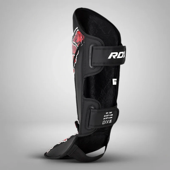 Shin Guards RDX Aura F17 Black/Red - Size L, Size: L, Colour: Rot, 5 image