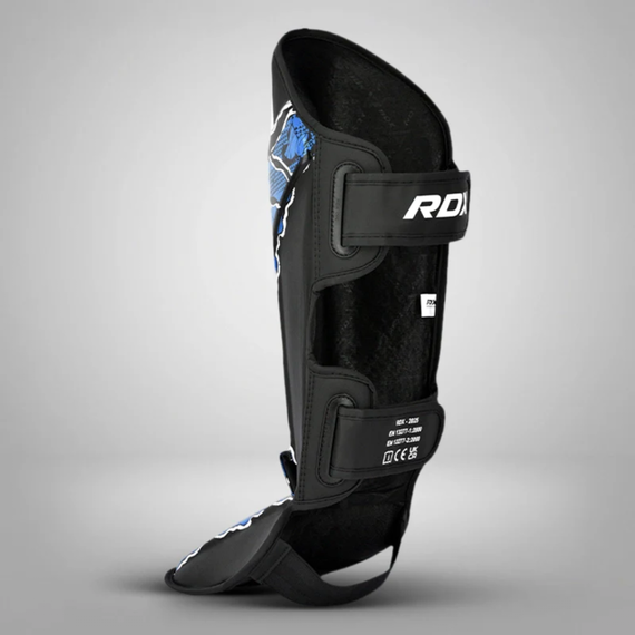 Shin Guards RDX Aura F17 Black/Blue - Size S, Size: S, Colour: Blue, 6 image