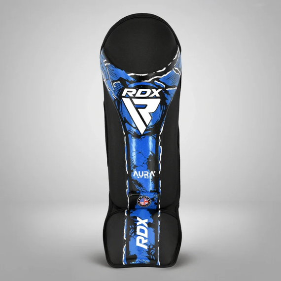 Shin Guards RDX Aura F17 Black/Blue - Size S, Size: S, Colour: Blue, 4 image