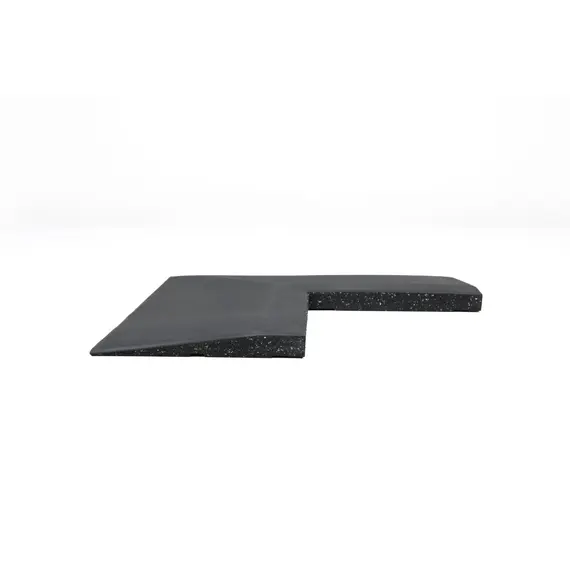Eckbordüre für Gummiboden "Connect Tiles Corner" 50x50cm Stockz | Schwarz 50x50x2 CM, 5 image