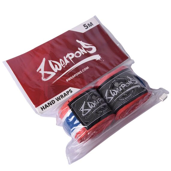 Boxing Hand Wrap semi-elastic 8Weapons Thai 5m, Colour: Multicolor, Length: 5.0m, 2 image
