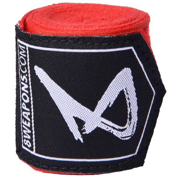 Boxing Hand Wrap semi-elastic 8Weapons Red 2m, Colour: Rot, Length: 2.0m, 2 image