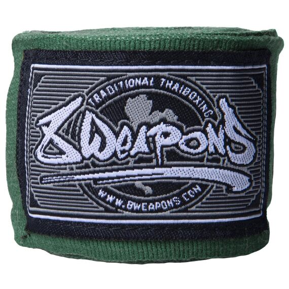 Boxing Hand Wrap semi-elastic 8Weapons Dark Green 5m, Colour: Green, Length: 5.0m, 3 image