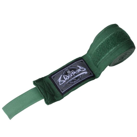Boxing Hand Wrap semi-elastic 8Weapons Dark Green 5m, Colour: Green, Length: 5.0m, 4 image