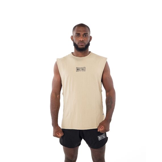 Tank Top Metal Boxe Desert Storm L, Bekleidungsgrösse: L, Farbe: Beige, 6 image