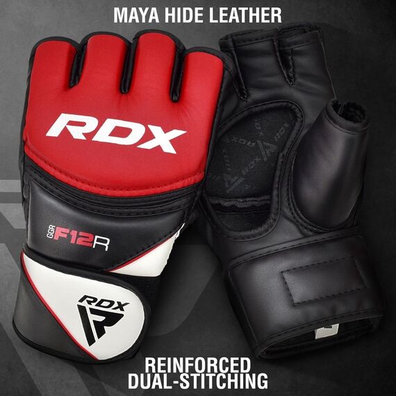 Grappling Glove RDX S, Size: S, Colour: Rot, 4 image