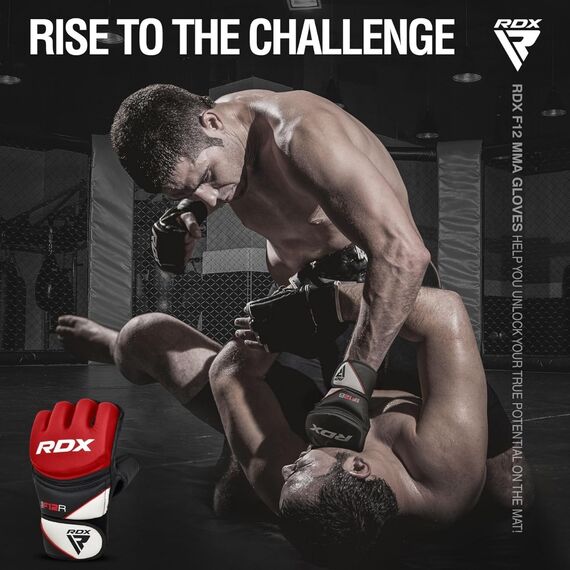 Grappling Glove RDX S, Size: S, Colour: Rot, 3 image