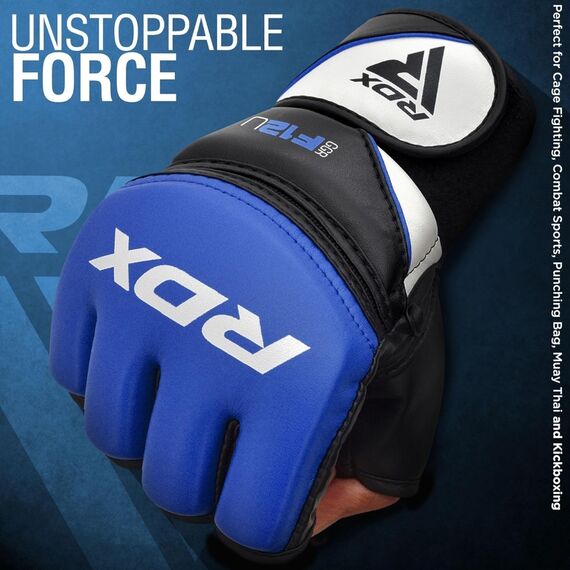 Grappling Glove RDX M, Size: M, Colour: Blue, 2 image