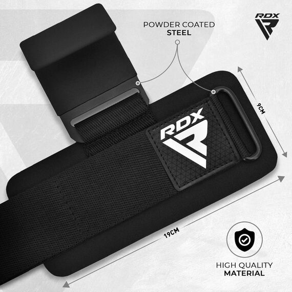Wrist Hook for Strength Training RDX – Black, Size: One Size, Colour: Schwarz, 4 image