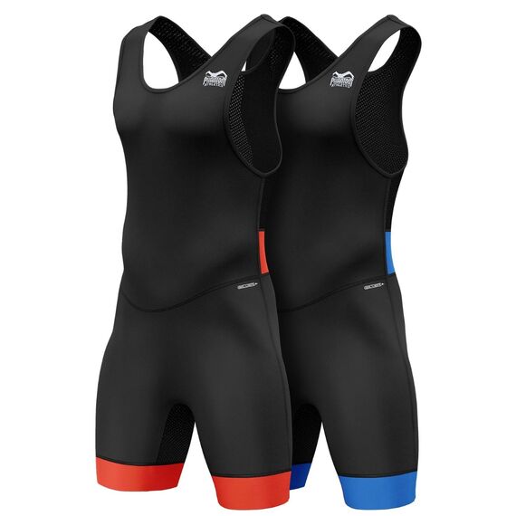 Set tenute da lotta Phantom STORM Nero/Rosso+Blu L, Taglia: L, Colore: Nero