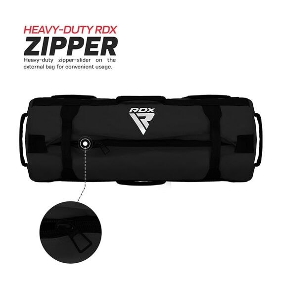 Fitness sand bag (57 to 91 kg), Colour: Schwarz, Additional Weight: 91, 2 image