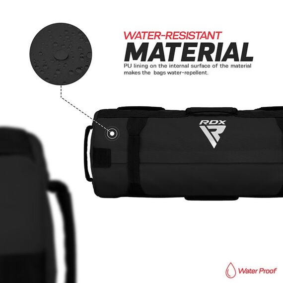 Fitness sand bag (57 to 91 kg), Colour: Schwarz, Additional Weight: 91, 3 image