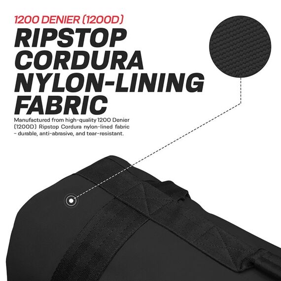 Fitness sand bag (57 to 91 kg), Colour: Schwarz, Additional Weight: 91, 5 image