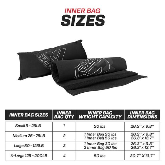 Fitness-Sandsack (2 bis 11 kg), Farbe: Schwarz, Zusatzgewicht: 11, 7 image