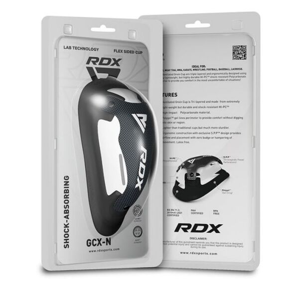 Tiefschutz RDX 1N Schwarz/Weiss, Bekleidungsgrösse: One Size, Farbe: Schwarz, 4 image
