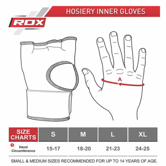 Boxing Inner Gloves RDX Full Black L, Size: L, Colour: Schwarz, 6 image