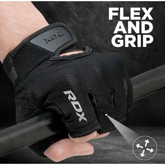 Gym Gloves RDX T1 Black S, Size: S, Colour: Schwarz, 2 image