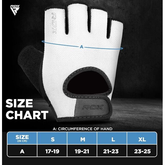 Gants de musculation RDX T1 Blanc S, Taille: S, Couleur: Blanc, 7 image