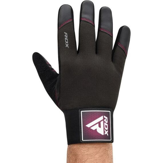 Full Finger Gym Gloves RDX T2 Pink L, Size: L, Colour: Rosa