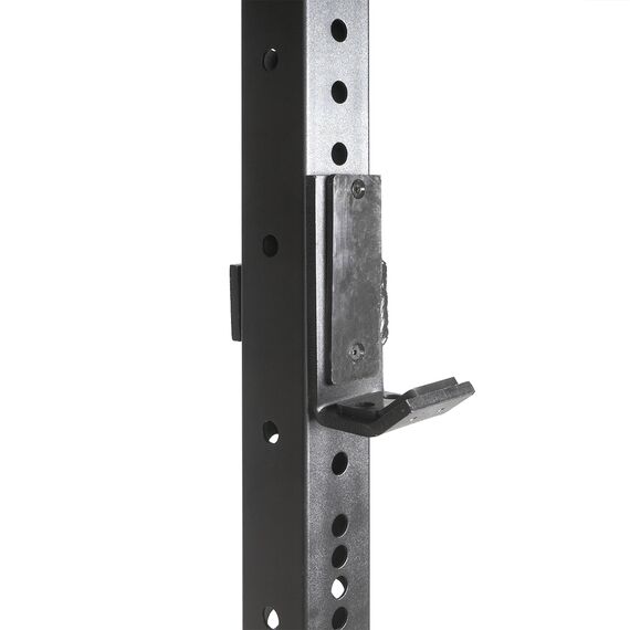 Station rack / cage à squat musculation en acier GladiatorFit | Noir 180 CM, 2 image
