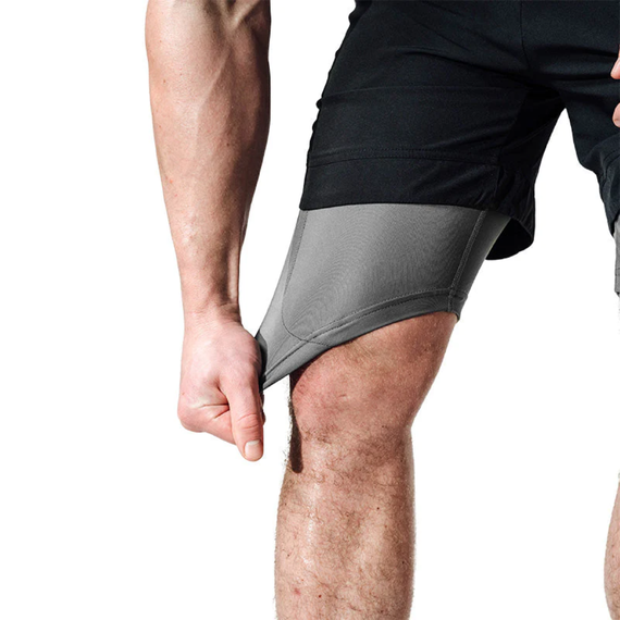 2-in-1 MMA Shorts RDX T16 Black XL, Size: XL, Colour: Schwarz, 3 image
