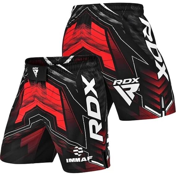Shorts MMA IMMAF, Taille: 4XL, Couleur: Rouge, 3 image