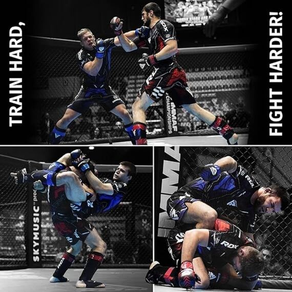 Shorts MMA IMMAF, Taille: 4XL, Couleur: Rouge, 6 image