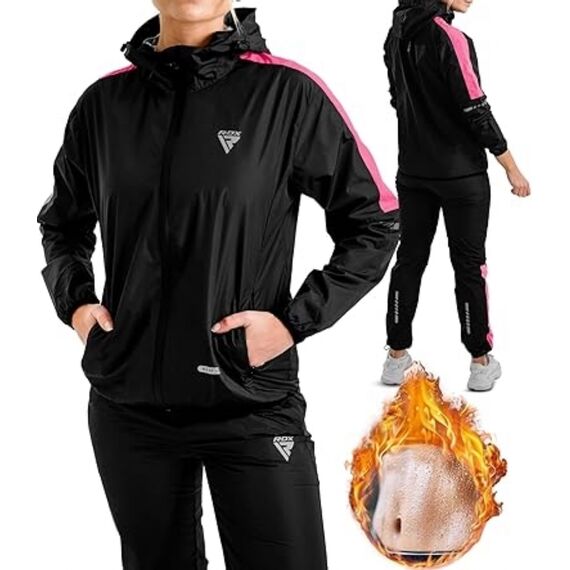 Gewichtsreduzierender C1 Saunaanzug, Bekleidungsgrösse: 2XL, Farbe: Rosa