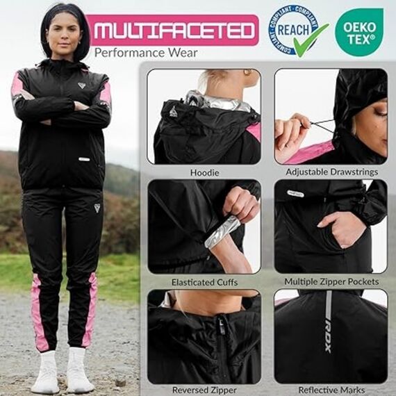 Clothing Sauna Suit C1, Taglia: XL, Colore: Rosa, 2 image