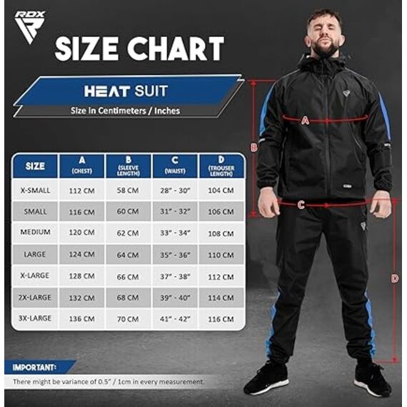 Gewichtsreduzierender H1 Saunaanzug, Bekleidungsgrösse: 2XL, Farbe: Blau, 2 image