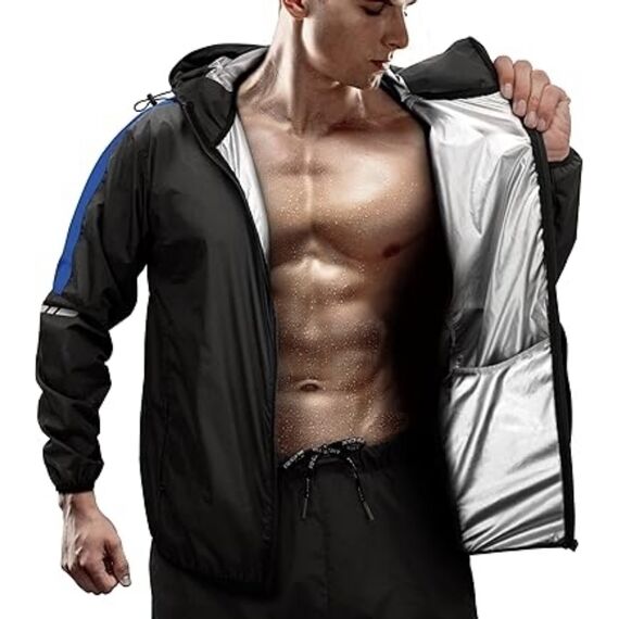 Clothing Sauna Suit H1, Taglia: L, Colore: Blu