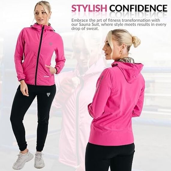 Tenue de Sudation H2 Pour la Perte de Poids, Taille: L, Couleur: Rose, 2 image