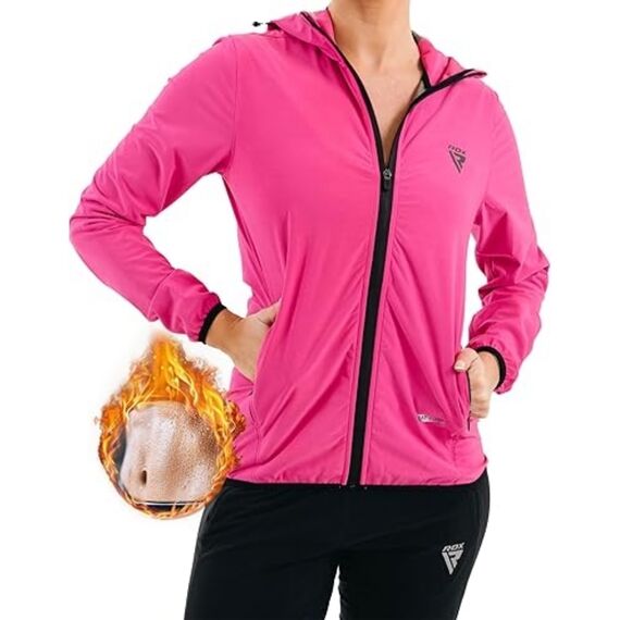 Tenue de Sudation H2 Pour la Perte de Poids, Taille: L, Couleur: Rose