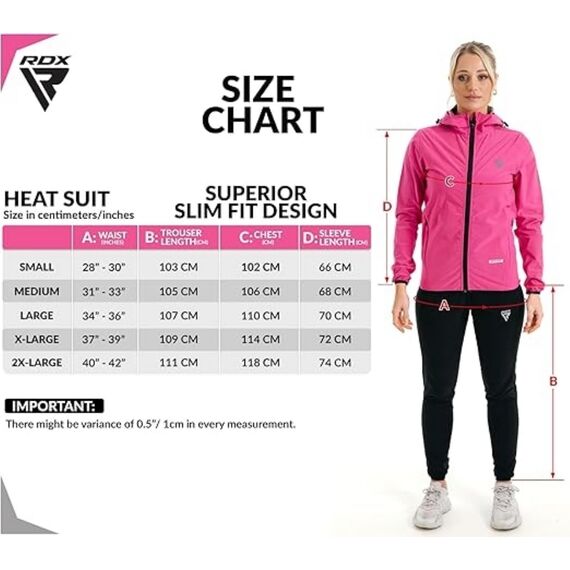 Tenue de Sudation H2 Pour la Perte de Poids, Taille: XL, Couleur: Rose, 4 image