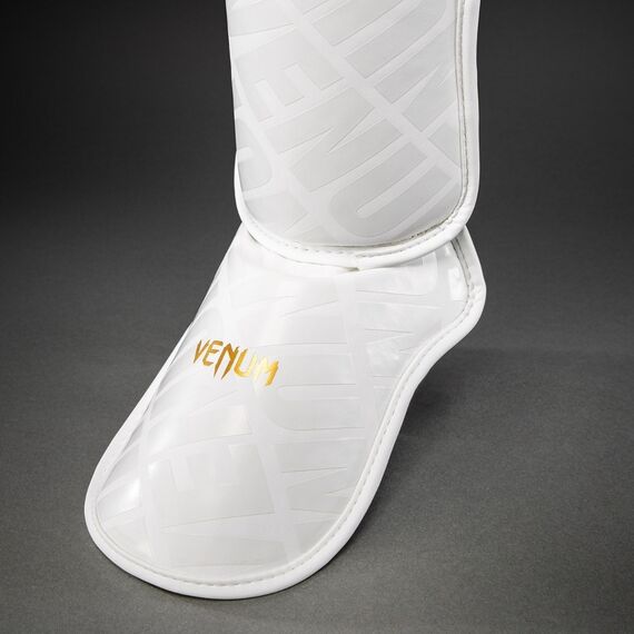 Protège-tibias Venum Contender 1.5 XT 3D Blanc/Or M, Taille: M, Couleur: Blanc, 3 image