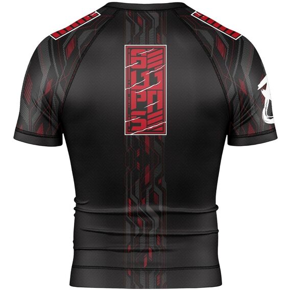 T-shirt de compression à manches courtes Samurai 2.0, Taglia: S, Colore: Nero, 2 image