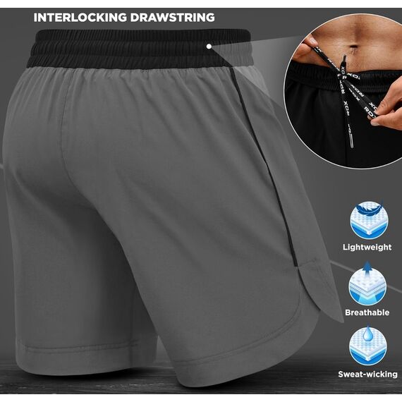 MMA Shorts T15, Size: S, Colour: Grey, 9 image