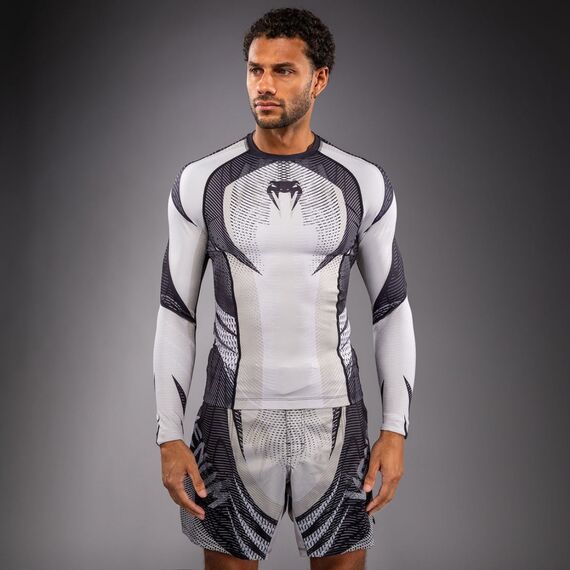 Rashguard Langarm Venum Galactic 3.0 Weiss/Schwarz M, Bekleidungsgrösse: M, Farbe: Weiss