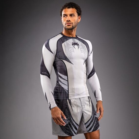 Rashguard Langarm Venum Galactic 3.0 Weiss/Schwarz S, Bekleidungsgrösse: S, Farbe: Weiss, 3 image