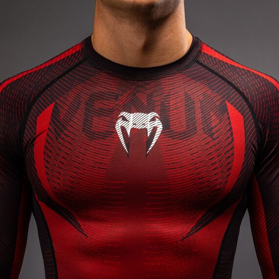 Rashguard manches longues Venum Galactic 3.0 Rouge/Argent S, Taille: S, Couleur: Rouge, 5 image